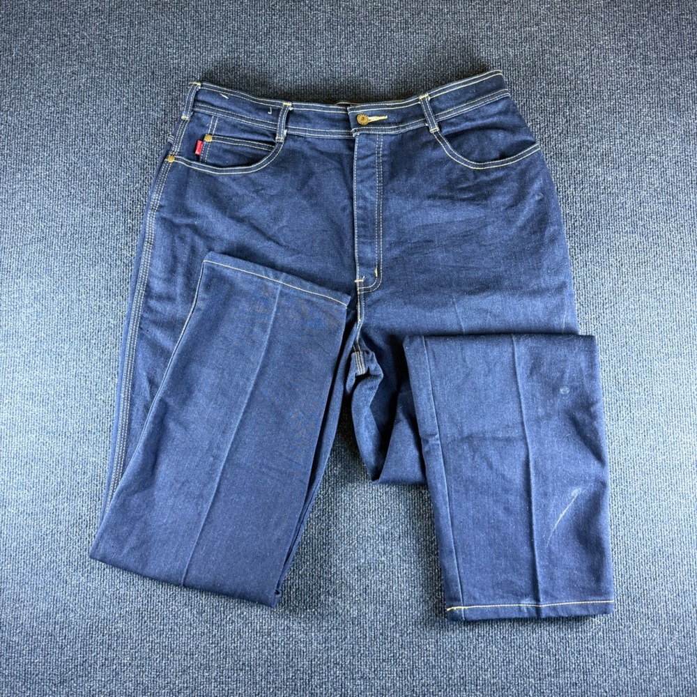 Braxton Stretch Jeans Womens Size 20 34x29.5 Dark Wash Blue Straight Leg Denim